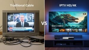 Comparativa: TV Cable Tradicional vs. IPTV HD/4K