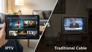 Comparativa Visual IPTV vs. Cable Tradicional